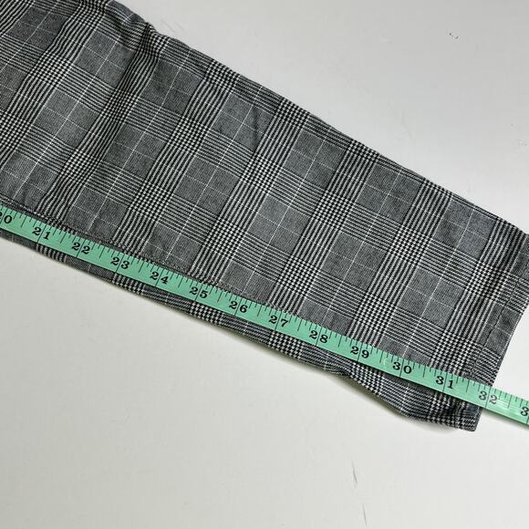 American Eagle Hi-Rise Plaid Jegging Pants Grey Size 10 Tall - Picture 10 of 11
